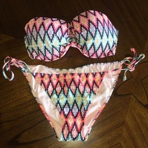 Victoria Secret Foil Aztec Print Bikini